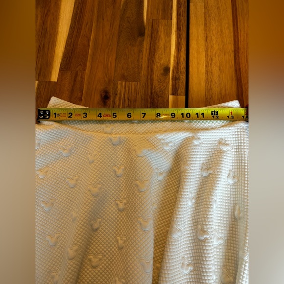 Disney Mickey Mouse Ivory A Line textured size S skirt - Picture 8 of 9